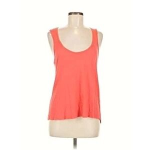 Michael Stars coral tank OS nwot bright summer basics preppy jeans top luxury md
